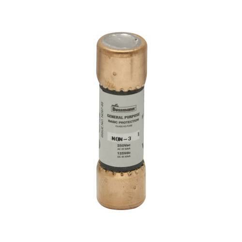 Bußmann Non-3 3A Einmalsicherung, Klasse K5, 250V – Für Heizung, Beleuchtung & Allgemeine Stromkreise
