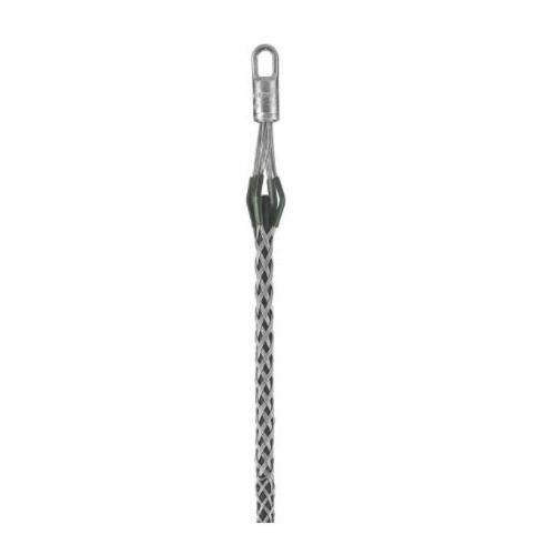 Wiring Device-Kellems 03302016 Standard Multiple Strength Non-Mounted Pulling Grip, 0.25 to 0.49 in Dia Cable, 26 in L Mesh, 7/8 in Dia Eye, 1360 lb Load, Galvanized Steel