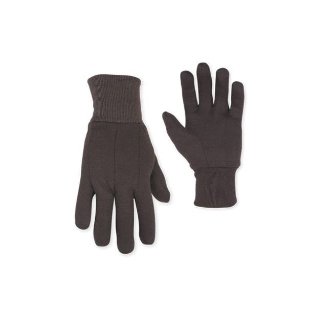 CLC® 2008 Standard Weight General Purpose Gloves, Work, Universal, Cotton/Polyester, Brown, Knit Wrist Cuff