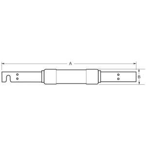 Bussmann Fusetron™ FRS-R-500 Current Limiting Renewable Time Delay Fuse, 500 A, 600 VAC/300 VDC, 200 kA Interrupt, RK5 Class, Cartridge Body