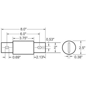 Bussmann Low-Peak™ LPJ-20SP Current Limiting Time Delay Fuse, 20 A, 600 ...