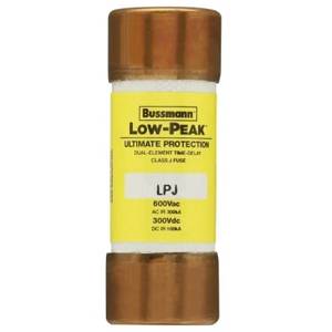 Bussmann Low-Peak™ LPJ-35SP Current Limiting Time Delay Fuse, 35 A, 600 VAC/300 VDC, 300/100 kA, Class J, Cylindrical Body