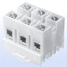Bussmann NDN111-WH Terminal Block, 600 V, 90 A, 18 to 2 AWG Wire, 3 ...