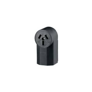 EATON Arrow Hart™ Eaton Wiring Devices 1212 Single Straight Blade Receptacle, 125/250 VAC, 50 A, 3 Poles, 4 Wires, Black