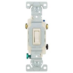 Eaton Wiring Devices Arrow Hart 1303-7LA 3-Way Toggle Switch, 120 VAC, 15 A