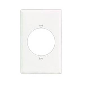 EATON Arrow Hart™ Eaton Wiring Devices PJ720W PJ Series Mid-Sized Power Outlet Wallplate, 1 Gangs, 4.87 in H x 3.12 in W, Polycarbonate/Thermoplastic, White