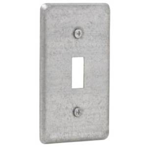 Crouse-Hinds Thepitt® TP618 Utility Electric Box Cover, 4 in L x 2-1/8 in W, Steel