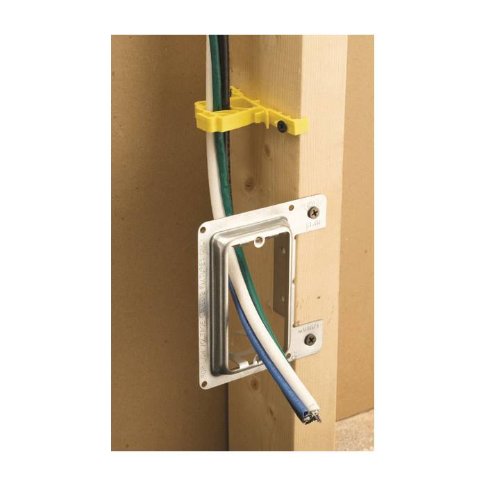 nVent CADDY MP1S Mounting Plate, For Use With Low Voltage Class 2 Outlet, Flush Mount, Steel