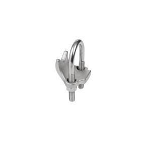 Calbrite™ S60700RA00 2-Hole Right Angle Beam Clamp, 3/4 in Conduit, 0.27 in THK Flange, Stainless Steel, Polished Silver