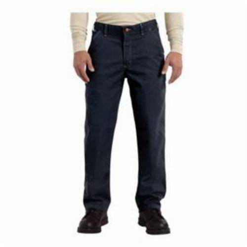 Carhartt® 100791-410-34x30 Loose Original Fit Flame Resistant Pant, Men's, 30 in Waist, 34 in L Inseam, Dark Navy, 88% Cotton/12% Nylon