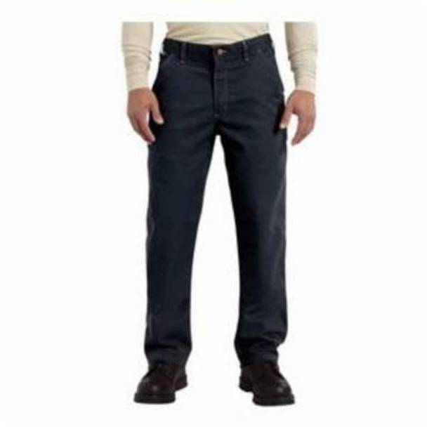 Carhartt® 100791-410-32x30 Loose Original Fit Flame Resistant Pant, Men's, 30 in Waist, 32 in L Inseam, Dark Navy, 88% Cotton/12% Nylon