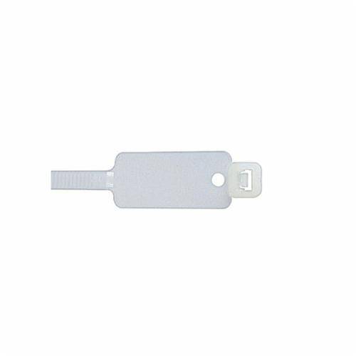 Catamount® L-7-50ID-9-C Cable Tie With Identification Tag, 7.656 in L x 0.178 in W x 0.05 in THK, Natural, Nylon/Polyamide 6.6
