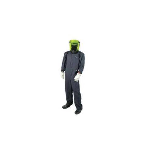 Cementex CCVL12-XL Arc Flash Coverall, XL, Navy, Cotton, 44 to 46 in Chest, 32 in L Inseam