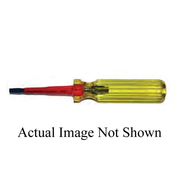 Cementex M6-CG Screwdriver, 1/4 in Cabinet/Slotted Point, Plated, ASTM F1505-1, IEC 60900