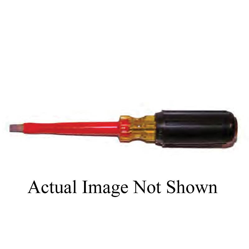 Cementex MC6P-CG Screwdriver, 3/16 in Cabinet/Slotted Point, Plated, ASTM F1505-1, IEC 60900