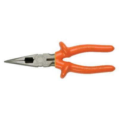 Cementex P7CN Double Insulated Side Cutting Needle Nose Plier, Serrated High Carbon Drop Forged Steel Jaw, 2-23/64 in L x 7/8 in W Jaw, 7-1/2 in OAL, 9/64 in W Tip