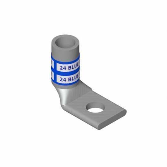 Color-Keyed® 54185NTUBBTSP 54100 Compression Lug, 400 kcmil Copper Conductor, Die Code: 76, 5/8 in Stud, Copper