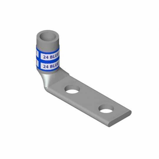 Color-Keyed® 256-31426-6 2-Hole Compression Connector Lug, 14 to 10 AWG ...