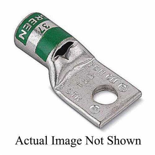 Color-Keyed® 256-30695-527 1-Hole Non-Insulated Compression Lug, 75 kcmil Copper Conductor, Die Code: 37, Copper