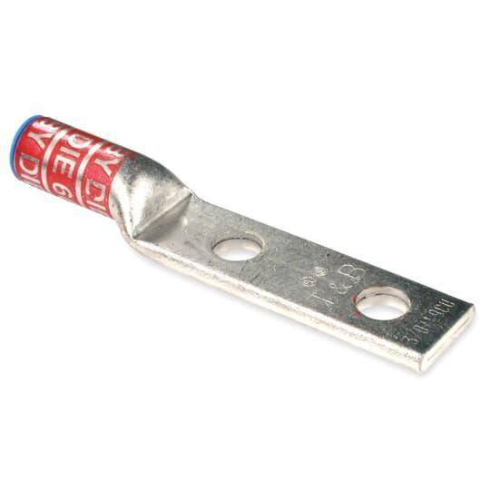 Color-Keyed® 60256 2-Hole Non-Insulated Compression Lug, 250 kcmil ...