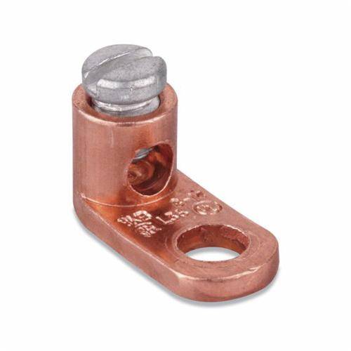 Blackburn® Locktite® 71010-TB Cone Screw Lug, 4 to 2/0 AWG Copper Conductor, 3/8 in Stud, 1 Bolt Holes, Copper