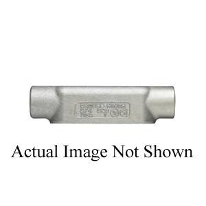 Crouse-Hinds Condulet® T18 Type T Conduit Outlet Body, 1/2 in Hub, 8 Form, Feraloy® Iron Alloy, Aluminum Acrylic Painted/Electro-Galvanized