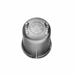 EATON Crouse-Hinds Condulet® GUA062 Threaded Sealing Cover, 3 in, 1 Gang, Feraloy® Iron Alloy, Aluminum Acrylic Painted/Electro-Galvanized