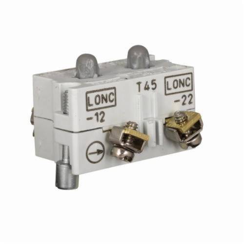 EATON 10250T45 Heavy Duty Special Function Contact Block With Strut Clip, 30.5 mm, 2NC Contact, 10 A at 600 VAC, 5 A at 250 VDC Contact, Silver Contact, Black