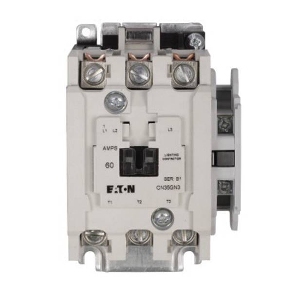 EATON CN35GN4AB CN35 Electrically Held Lighting Contactor, 110/120 VAC Coil, 1NO Contact, 4 Poles
