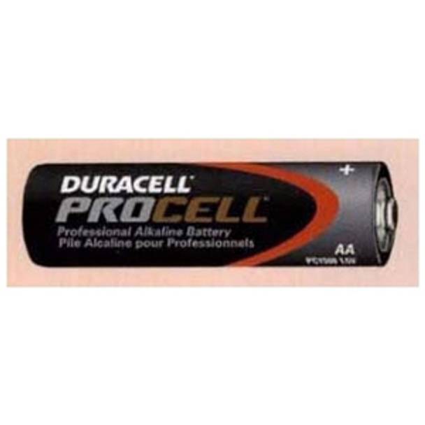 1.5V, Duracell Inc. PC1500TC24 PROCELL® Alkaline Battery, Flat Terminal, AA