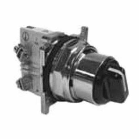 EATON 10250T21KB Assembled Heavy Duty Non-Illuminated Selector Switch, 30.5 mm, 2NO Contact, Black