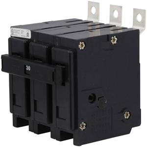 EATON QuickLag® BAB3030H Type BAB Miniature Circuit Breaker, 240 VAC, 30 A, 10 kA Interrupt, 3 Poles, Non-Interchangeable Trip