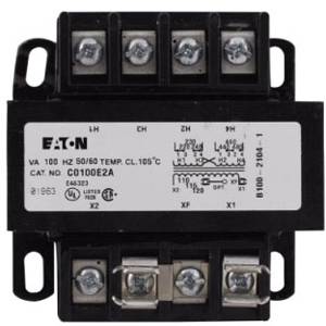 EATON C0100E2CXX Type MTE Control Transformer With Jumper, 240/480