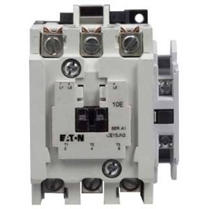 EATON CE15JN3AB Freedom J-Frame Non-Reversing IEC Contactor With Steel Mounting Plate, 110 VAC at 50 Hz, 120 VAC at 60 Hz V Coil, 60 A, 3NO Contact, 3 Poles
