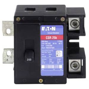 EATON CSR2200N Type CSR Standard Main Circuit Breaker, 120/240 VAC, 200 A, 25 kA Interrupt, 2 Poles