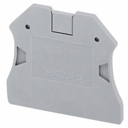 EATON XBACUT10 Terminal Block End Cover, For Use With XBUT25, XBUT4, XBUT6, XBUT10, XBUT25PE, XBUT4PE, XBUT6PE and XBUT10PE Terminal Block, Gray