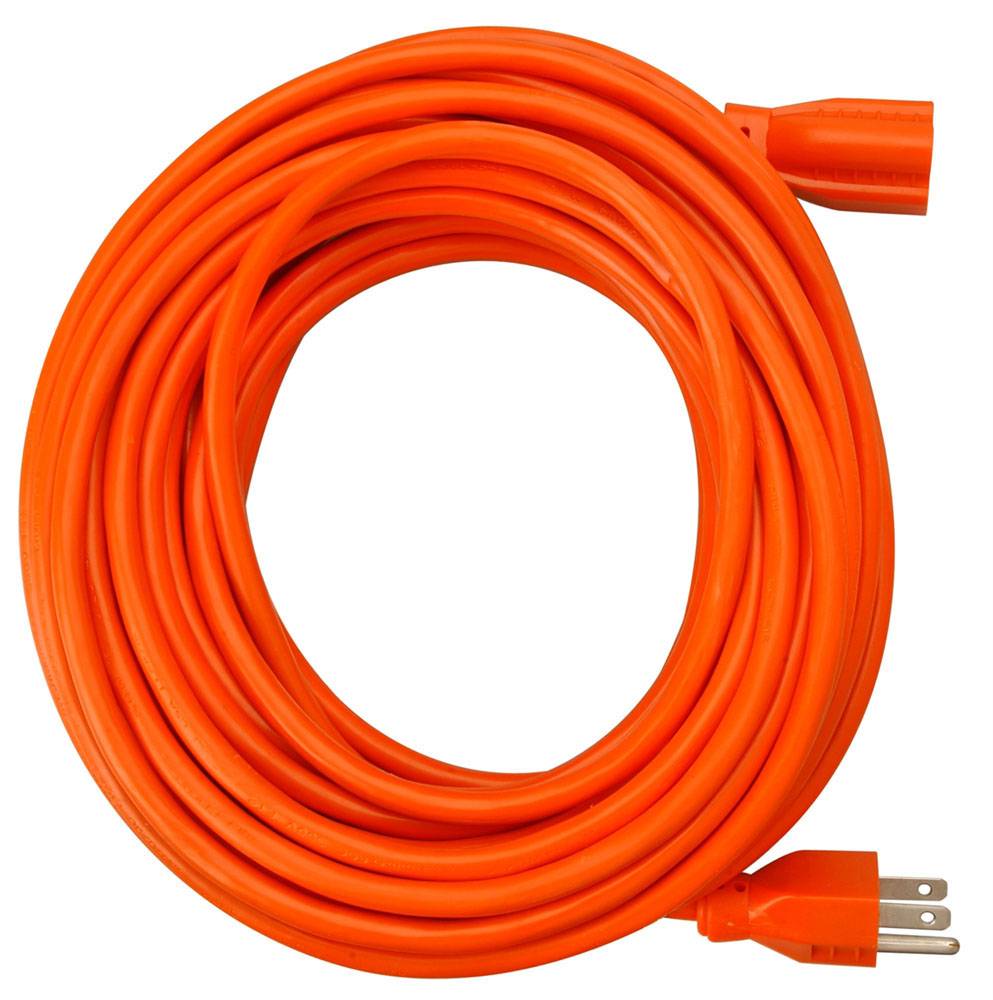 14 AWG 3-Conductor Copper Orange Thermoplastic Jacket SJTW Extension Cord (50 Ft)