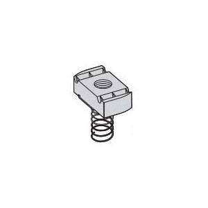B-Line N223SS6 200 Standard Channel Nut With Spring, For Use With B22, B24, B26 and B32 Series Medium Channel, 1/4 in THK, 5/16-18 Thread, 316 Stainless Steel