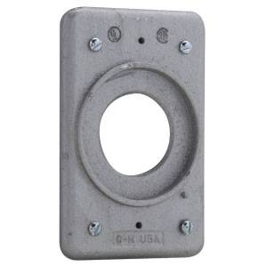 Crouse-Hinds DS21G Grounding Receptacle Electric Box Cover With Gasket ...