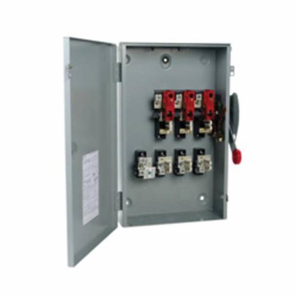 EATON DG324URK DG Series Non-Fusible Rainproof General Duty Safety Switch, 240 VAC, 200 A, 15 hp, 30 hp, TPST Contact, 3 Poles