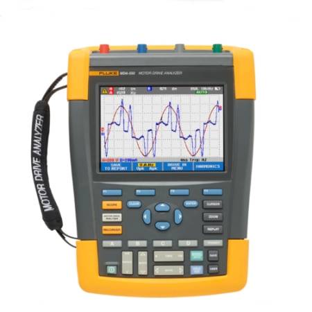 Fluke MDA-550 Motor drive analyzer, 4 channel, 500 MHz with motor shaft and harmonics