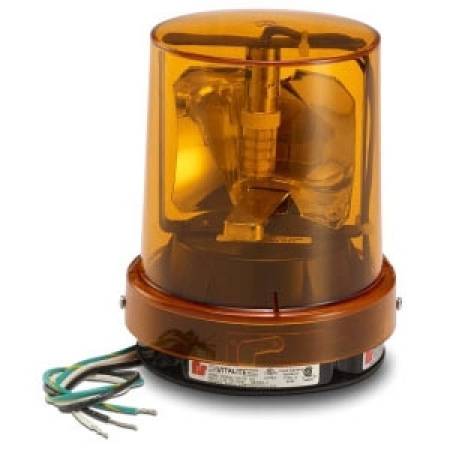 120 VAC, Federal Signal Corporation 121SLED120A Vitalite® LED Warning Light, Amber