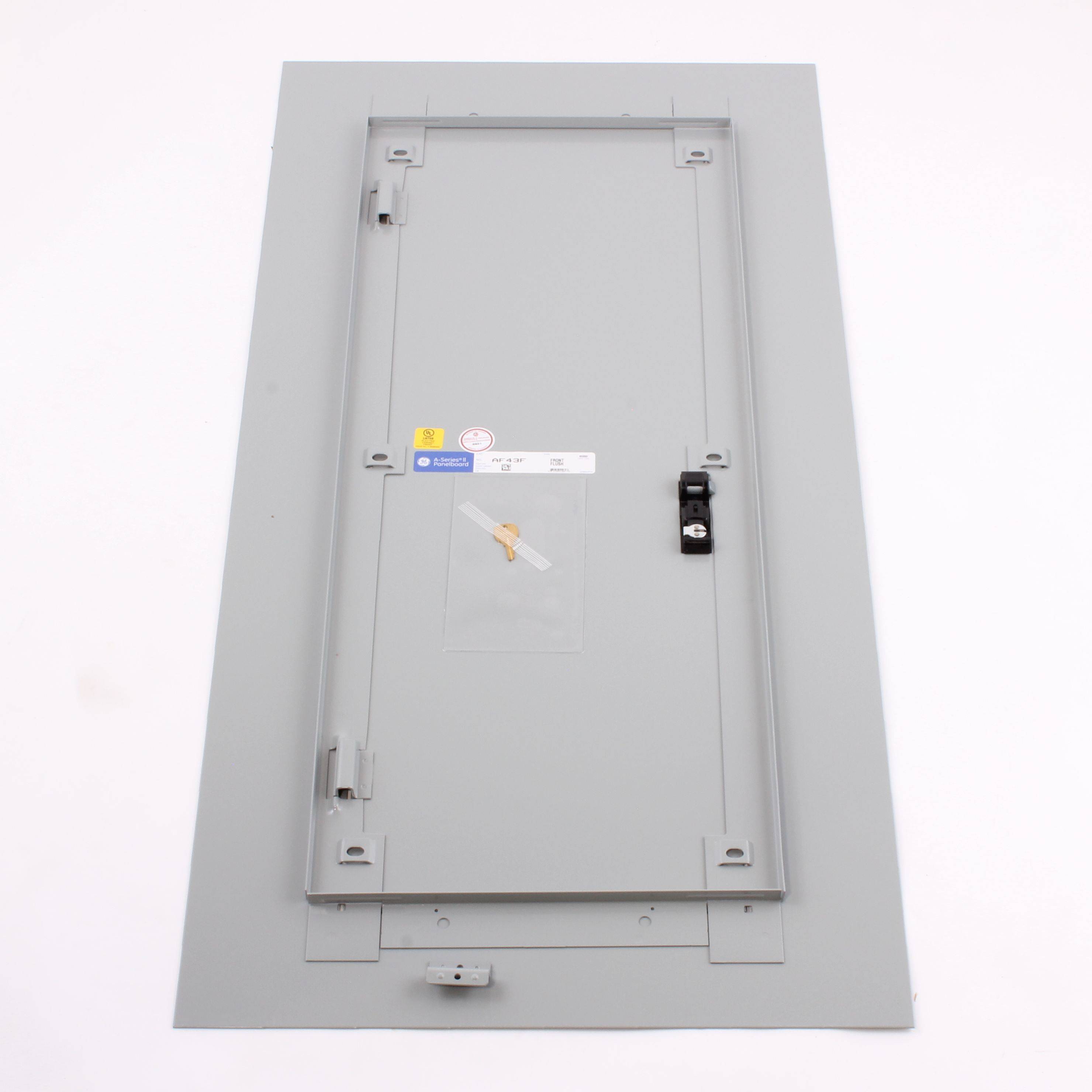 GE AF43F A-Series™ II Standard Panelboard Front Trim, 43-1/2 in L x 20 in W, For Use With A-Series™ II Pro-Stock™ Panelboard, Steel, Flush Mount