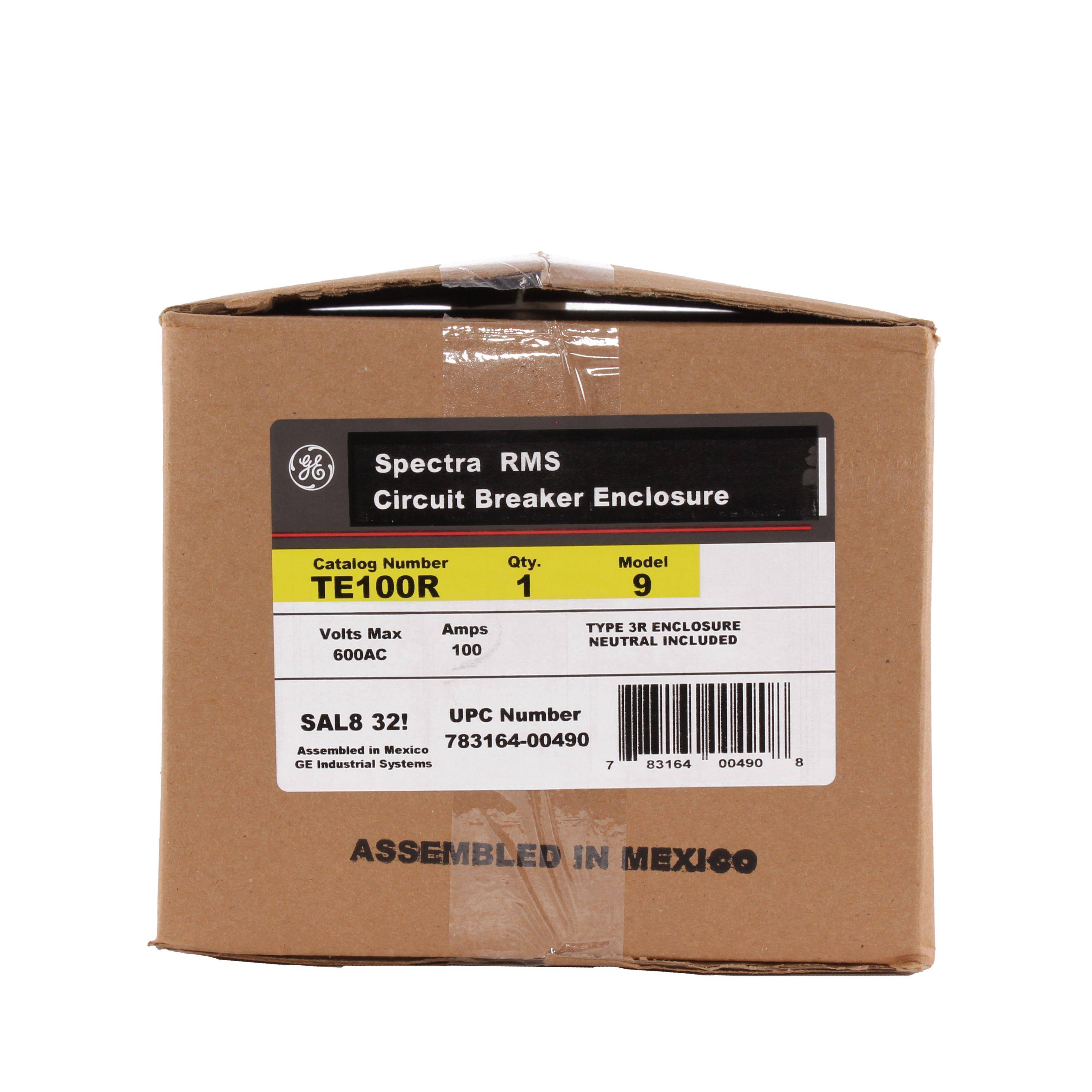 GE Spectra® RMS TE100R Circuit Breaker Enclosure, 7-1/2 in W x 5.4 in D ...