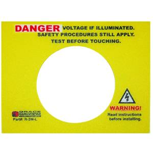Grace Engineered Products Inc. R-3W-L Voltage Indicator Alert Label