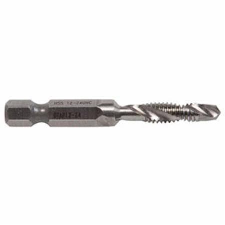 #12-24 TPI, 1/4" Hex Shank,Greenlee Textron Inc. DTAP12-24 Combination Drill/Tap Bit