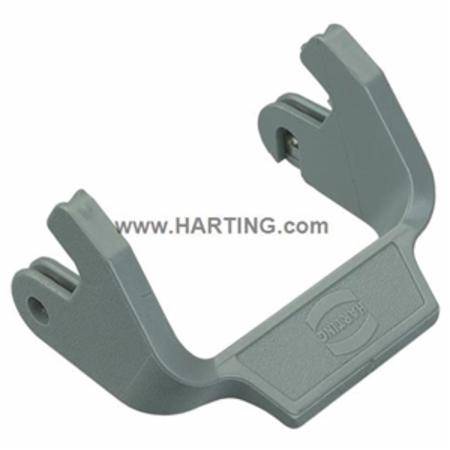 55 MM, Harting Technology Group 09-00-000-5221 Han® 10/16/24 B Industrial Connector Locking Lever, Dust Gray, Double