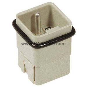 230/400 V, 16 A, Harting Technology Group 09-12-005-3001 Han® Q Industrial Connector Insert, Pebble Gray, Male