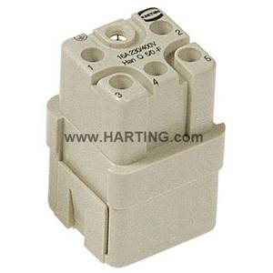 230/400 V, 16 A, Harting Technology Group 09-12-005-3101 Han® Q Industrial Connector Insert, Pebble Gray, Female