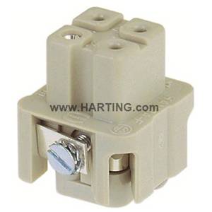 HARTING® 09 20 003 2711 Han A® Terminal Insert, 3 Positions, 18 to